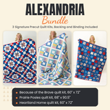 Alexandria Bundle - Because of the Brave, Prairie Posies and Heartland Home quilts - photo 1 of 18 - The Fabric Hut