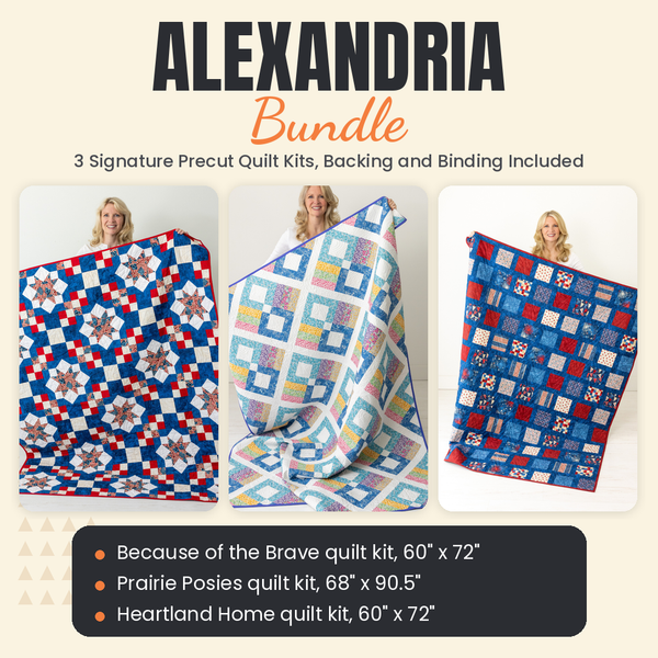 Alexandria Bundle - Because of the Brave, Prairie Posies and Heartland Home quilts - photo 1 of 18 - The Fabric Hut