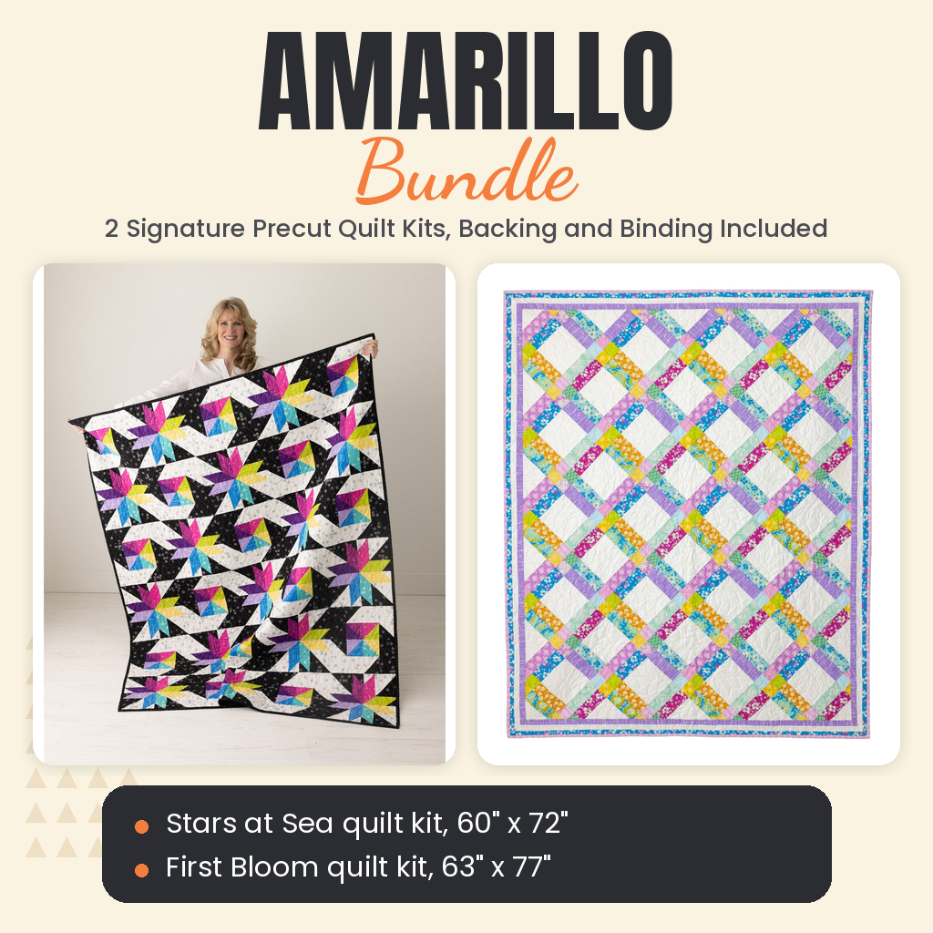 Amarillo Bundle - Stars at Sea and First Bloom quilts - photo 1 of 13 - The Fabric Hut