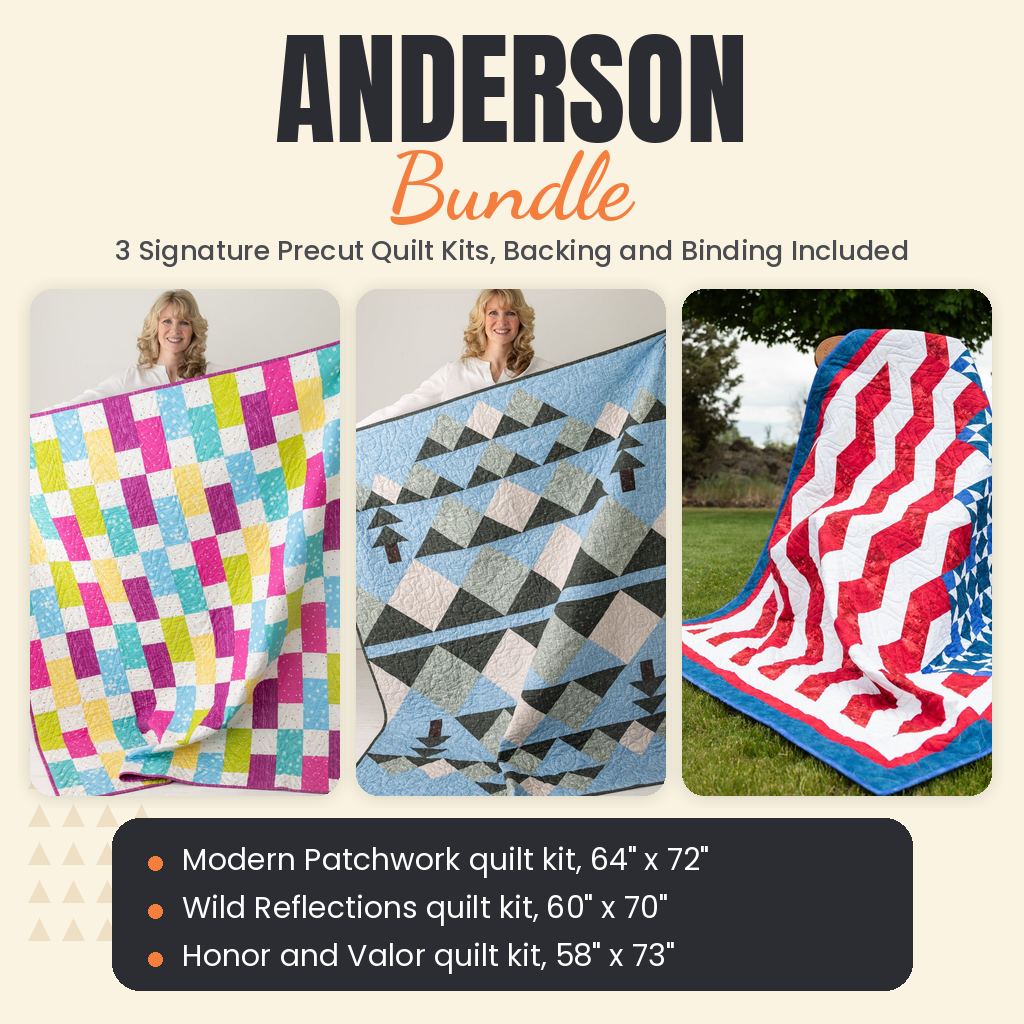 Anderson Bundle - Modern Patchwork, Wild Reflections and Honor and Valor quilts - photo 1 of 19 - The Fabric Hut