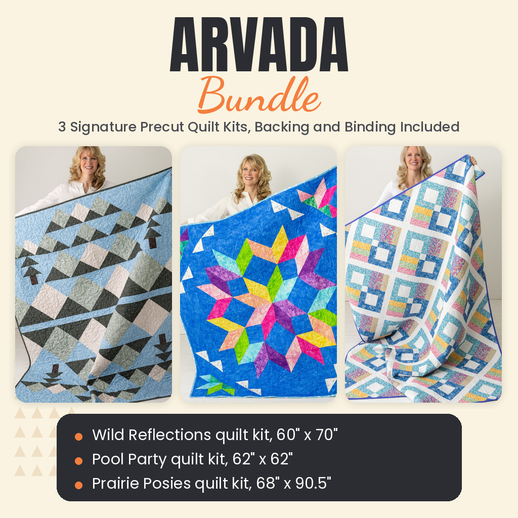 Arvada Bundle - Wild Reflections, Pool Party and Prairie Posies quilts - photo 1 of 19 - The Fabric Hut
