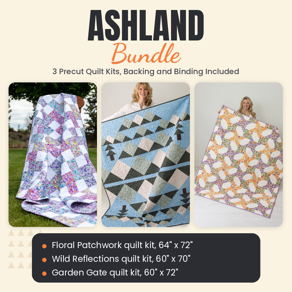 Ashland Bundle - Floral Patchwork, Wild Reflections and Garden Gate quilts - photo 1 of 19 - The Fabric Hut