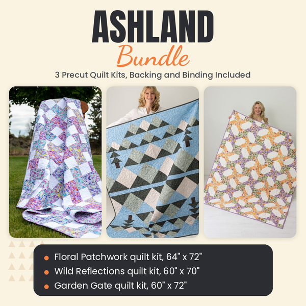 Ashland Bundle - Floral Patchwork, Wild Reflections and Garden Gate quilts - photo 1 of 19 - The Fabric Hut