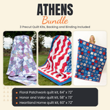 Athens Bundle - Floral Patchwork, Honor and Valor and Heartland Home quilts - photo 1 of 18 - The Fabric Hut