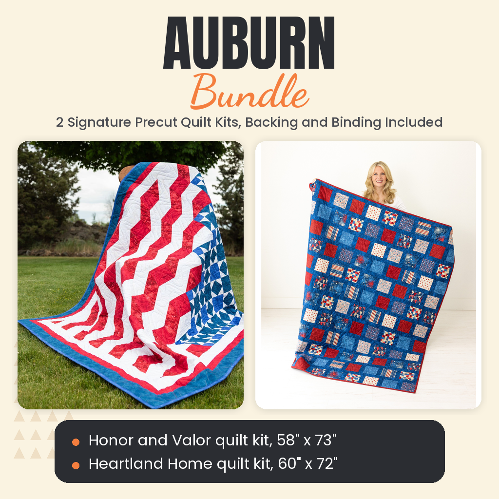 Auburn Bundle - Honor and Valor and Heartland Home quilts - photo 1 of 12 - The Fabric Hut
