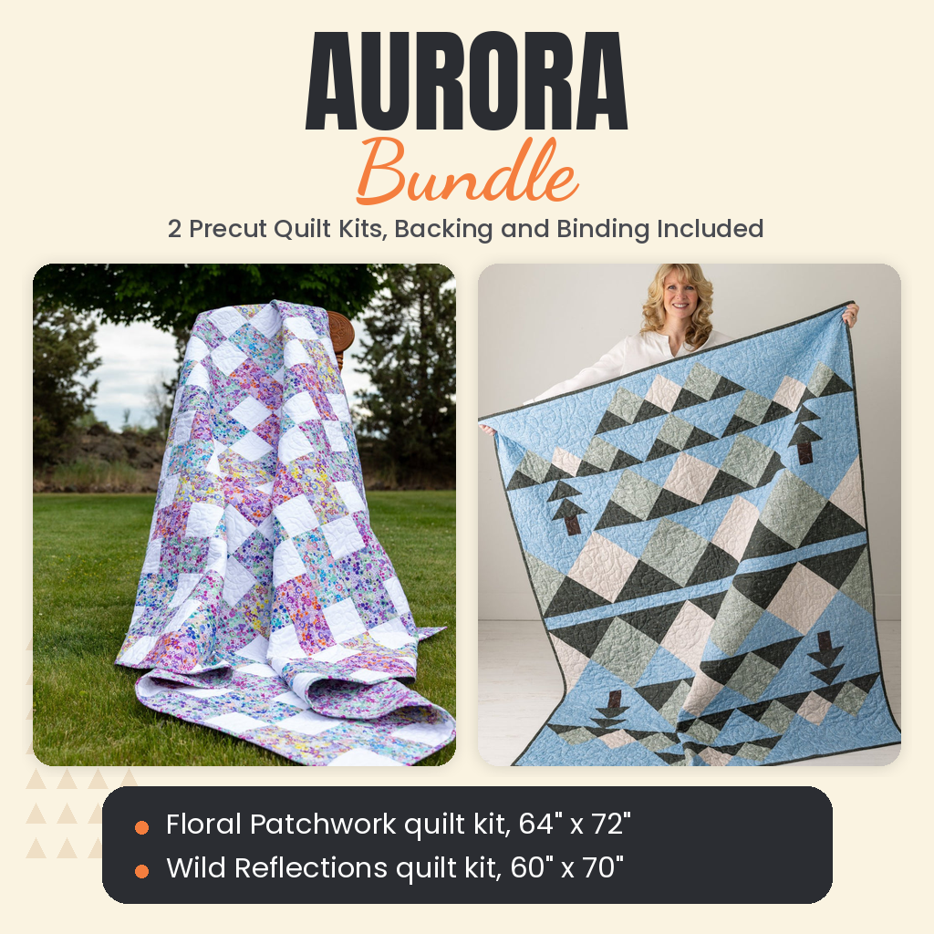 Aurora Bundle - Floral Patchwork and Wild Reflections quilts - photo 1 of 13 - The Fabric Hut