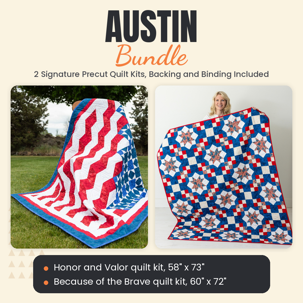 Austin Bundle - Honor and Valor and Because of the Brave quilts - photo 1 of 13 - The Fabric Hut