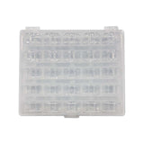25 Clear Bobbins with Storage Box - Universal Class 15 Size A - The Fabric Hut