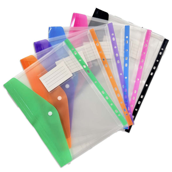 Binder Pocket 6-Pack - Clear Project Pouches for Patterns and Notions - The Fabric Hut