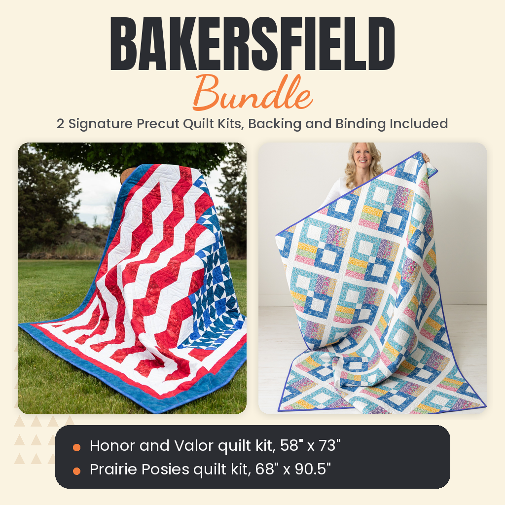 Bakersfield Bundle - Honor and Valor and Prairie Posies quilts - photo 1 of 13 - The Fabric Hut