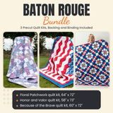 Baton Rouge Bundle - Floral Patchwork, Honor and Valor and Because of the Brave quilts - photo 1 of 19 - The Fabric Hut