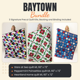 Baytown Bundle - Stars at Sea, Peppermint Poinsettias and Heartland Home quilts - photo 1 of 18 - The Fabric Hut
