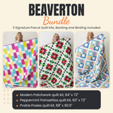 Beaverton Bundle - Modern Patchwork, Peppermint Poinsettias and Prairie Posies quilts - photo 1 of 19 - The Fabric Hut