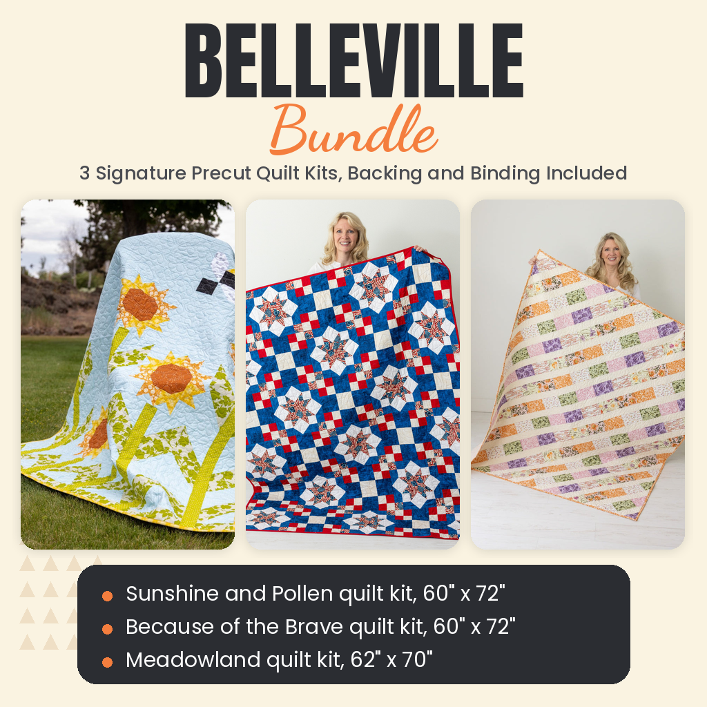 Belleville Bundle - Sunshine and Pollen, Because of the Brave and Meadowland quilts - photo 1 of 19 - The Fabric Hut