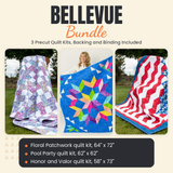 Bellevue Bundle - Floral Patchwork, Pool Party and Honor and Valor quilts - photo 1 of 19 - The Fabric Hut
