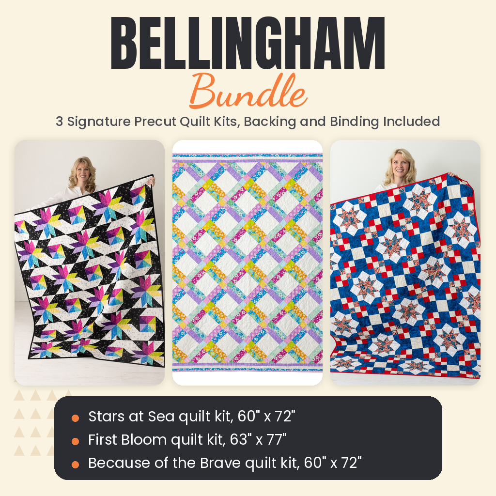 Bellingham Bundle - Stars at Sea, First Bloom and Because of the Brave quilts - photo 1 of 19 - The Fabric Hut