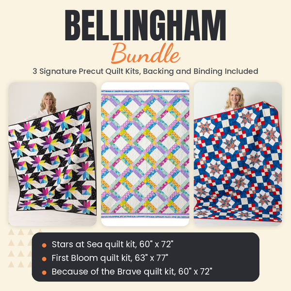 Bellingham Bundle - Stars at Sea, First Bloom and Because of the Brave quilts - photo 1 of 19 - The Fabric Hut