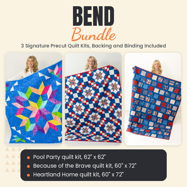 Bend Bundle - Pool Party, Because of the Brave and Heartland Home quilts - photo 1 of 18 - The Fabric Hut
