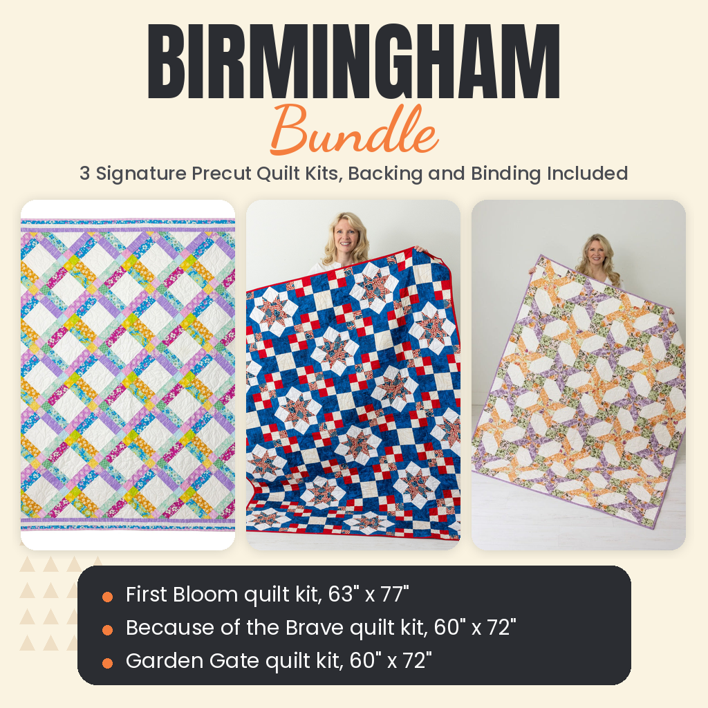 Birmingham Bundle - First Bloom, Because of the Brave and Garden Gate quilts - photo 1 of 19 - The Fabric Hut