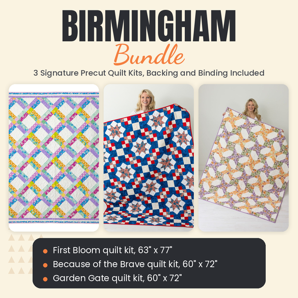 Birmingham Bundle - First Bloom, Because of the Brave and Garden Gate quilts - photo 1 of 19 - The Fabric Hut