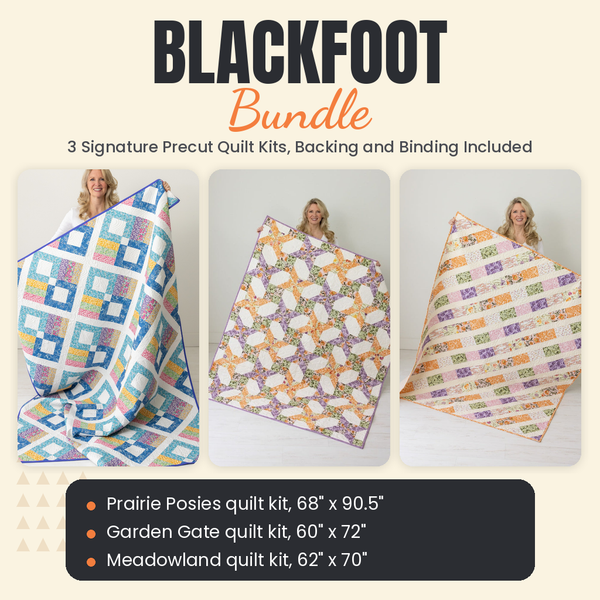 Blackfoot Bundle - Prairie Posies, Garden Gate and Meadowland quilts - photo 1 of 19 - The Fabric Hut