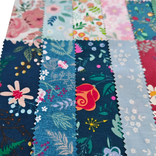 Chandelier Quilt Bundle - Blossom Breeze Collection - Beginner - 50" x 60" Finished