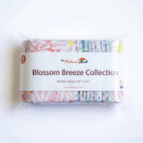 Blossom Breeze pack of 40 precut 2.5 x 10 inch mini strips from The Fabric Hut