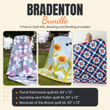 Bradenton Bundle - Floral Patchwork, Sunshine and Pollen and Because of the Brave quilts - photo 1 of 19 - The Fabric Hut