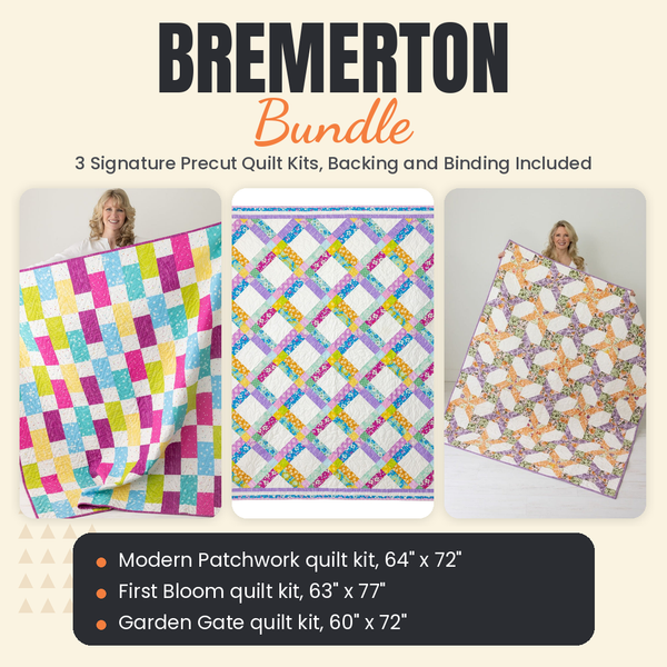 Bremerton Bundle - Modern Patchwork, First Bloom and Garden Gate quilts - photo 1 of 19 - The Fabric Hut