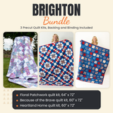 Brighton Bundle - Floral Patchwork, Because of the Brave and Heartland Home quilts - photo 1 of 18 - The Fabric Hut