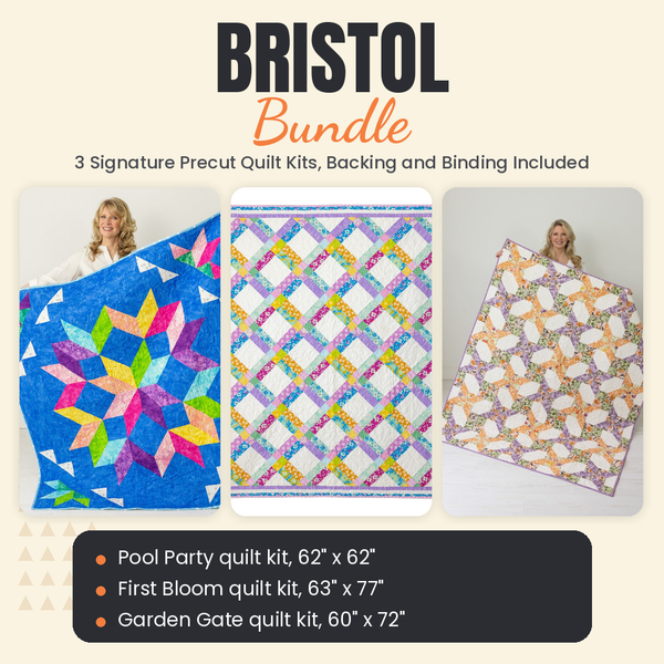 Bristol Bundle - Pool Party, First Bloom and Garden Gate quilts - photo 1 of 19 - The Fabric Hut