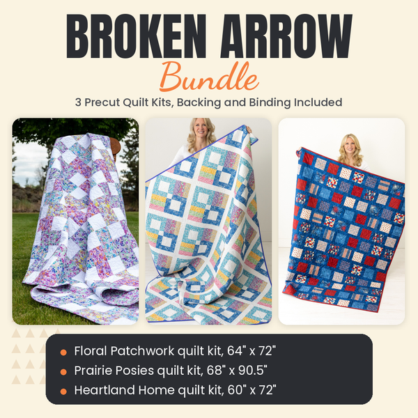 Broken Arrow Bundle - Floral Patchwork, Prairie Posies and Heartland Home quilts - photo 1 of 18 - The Fabric Hut
