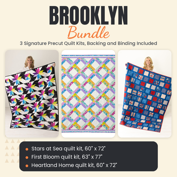 Brooklyn Bundle - Stars at Sea, First Bloom and Heartland Home quilts - photo 1 of 18 - The Fabric Hut
