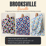 Brooksville Bundle - Stars at Sea, Because of the Brave and Prairie Posies quilts - photo 1 of 19 - The Fabric Hut