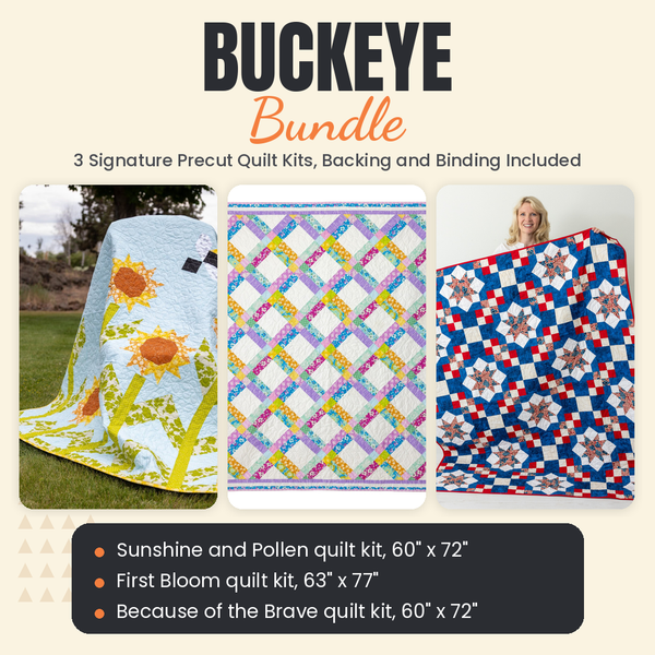 Buckeye Bundle - Sunshine and Pollen, First Bloom and Because of the Brave quilts - photo 1 of 19 - The Fabric Hut