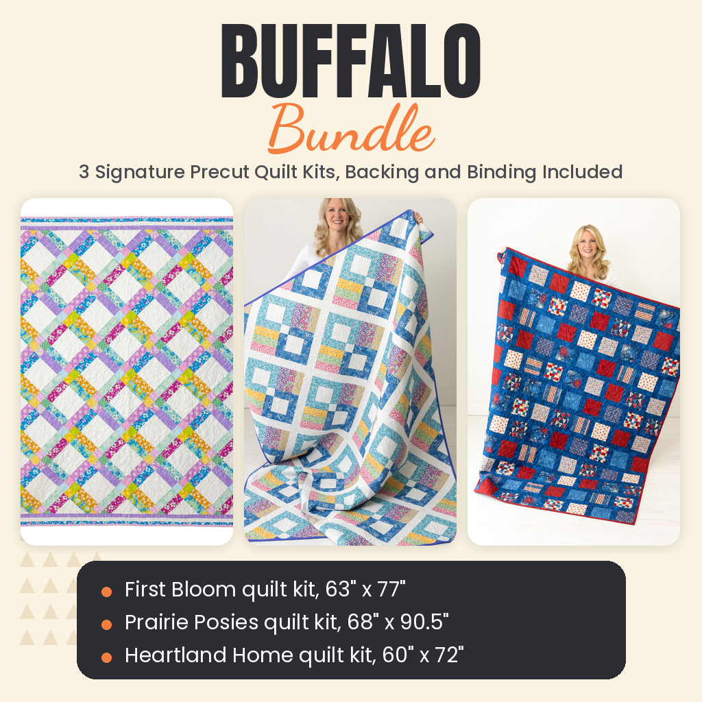 Buffalo Bundle - First Bloom, Prairie Posies and Heartland Home quilts - photo 1 of 18 - The Fabric Hut
