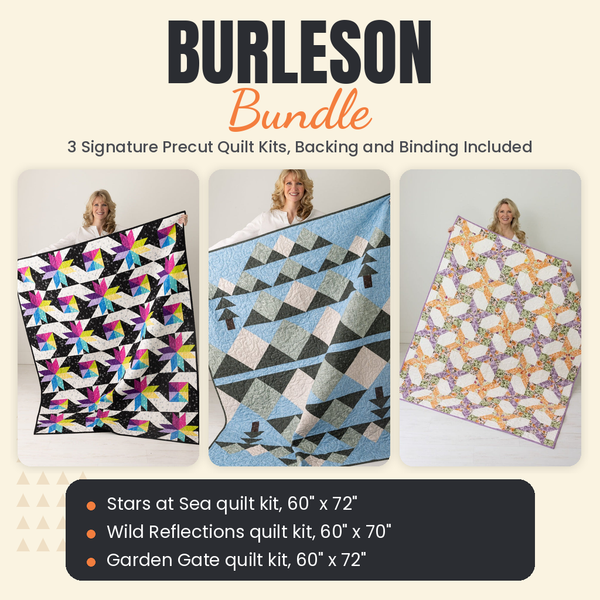 Burleson Bundle - Stars at Sea, Wild Reflections and Garden Gate quilts - photo 1 of 19 - The Fabric Hut