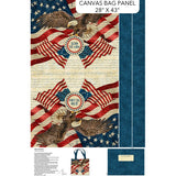 America 250 Bundle - full America 250 canvas bag panel layout with printed instructions - The Fabric Hut