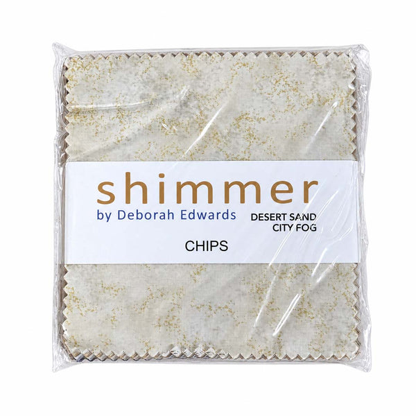 Charm Pack 42pcs - 5" Square Precuts - Desert Sand & City Fog - Shimmer Metallic by Northcott - photo 2 of 4 - The Fabric Hut