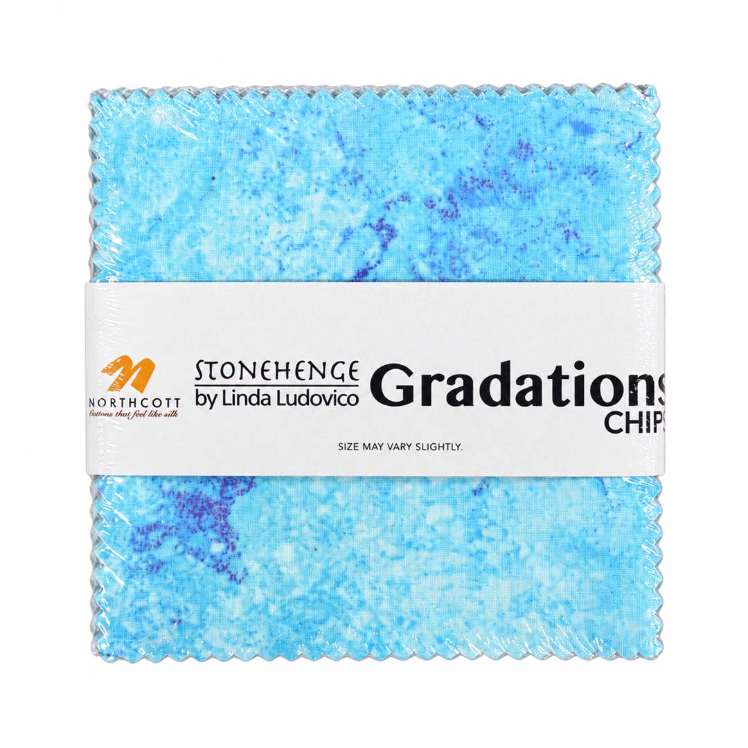 Charm Pack 42pcs - 5" Square Precuts - Midnight - Stonehenge Gradations II by Northcott - photo 2 of 4 - The Fabric Hut
