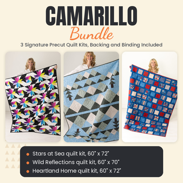 Camarillo Bundle - Stars at Sea, Wild Reflections and Heartland Home quilts - photo 1 of 18 - The Fabric Hut