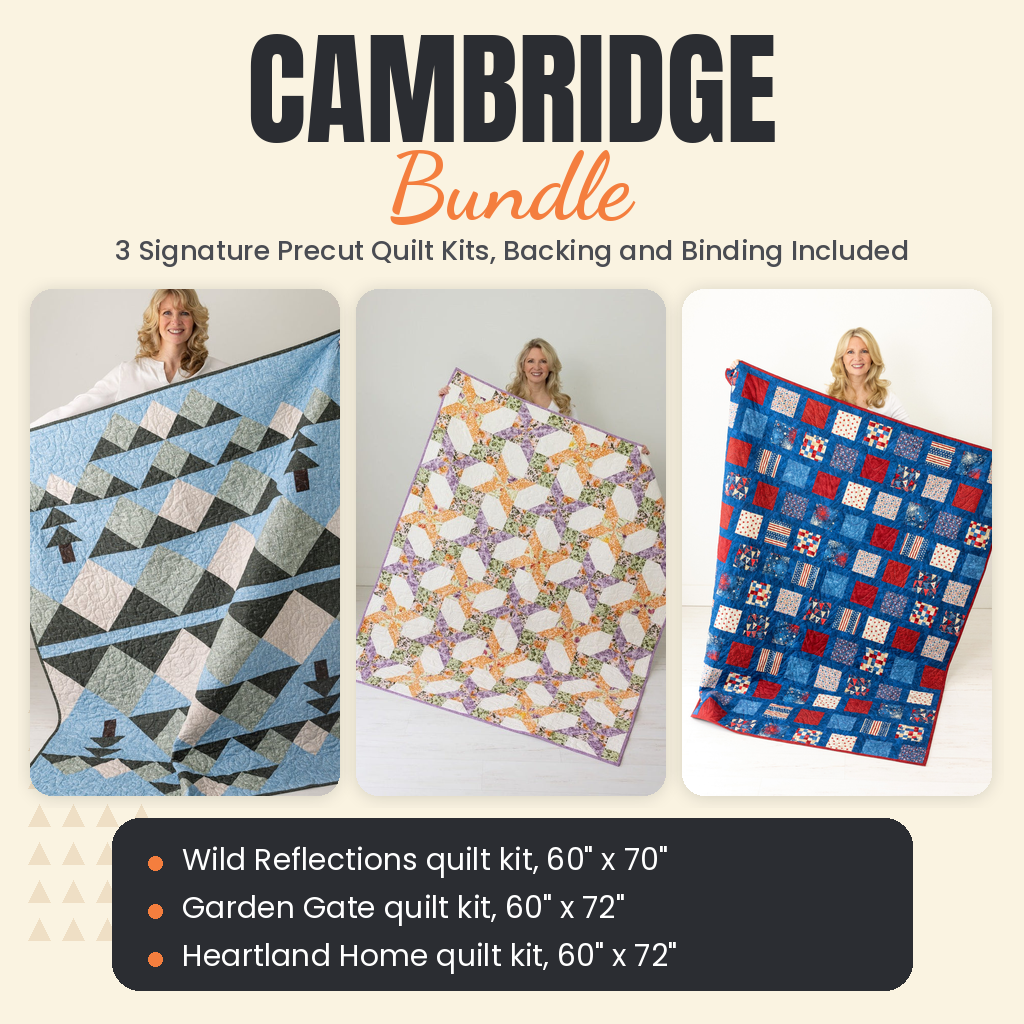 Cambridge Bundle - Wild Reflections, Garden Gate and Heartland Home quilts - photo 1 of 18 - The Fabric Hut