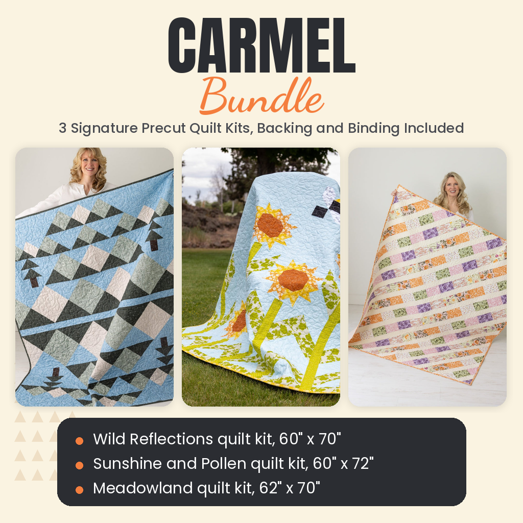 Carmel Bundle - Wild Reflections, Sunshine and Pollen and Meadowland quilts - photo 1 of 19 - The Fabric Hut