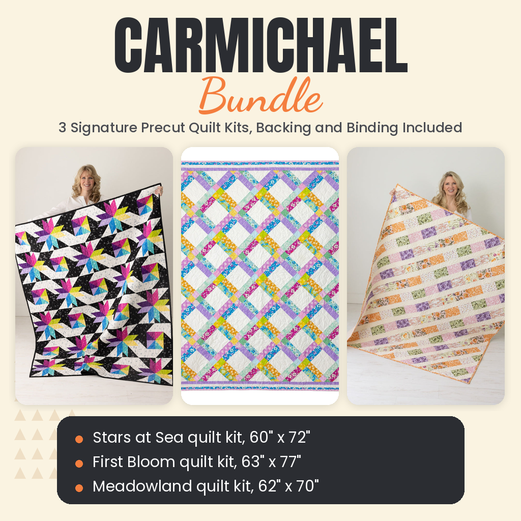 Carmichael Bundle - Stars at Sea, First Bloom and Meadowland quilts - photo 1 of 19 - The Fabric Hut