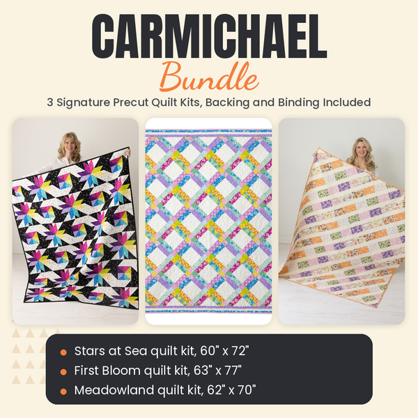 Carmichael Bundle - Stars at Sea, First Bloom and Meadowland quilts - photo 1 of 19 - The Fabric Hut