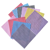 Patchwork Carnival charm pack with 240 precut 5 inch cotton squares across six packs
