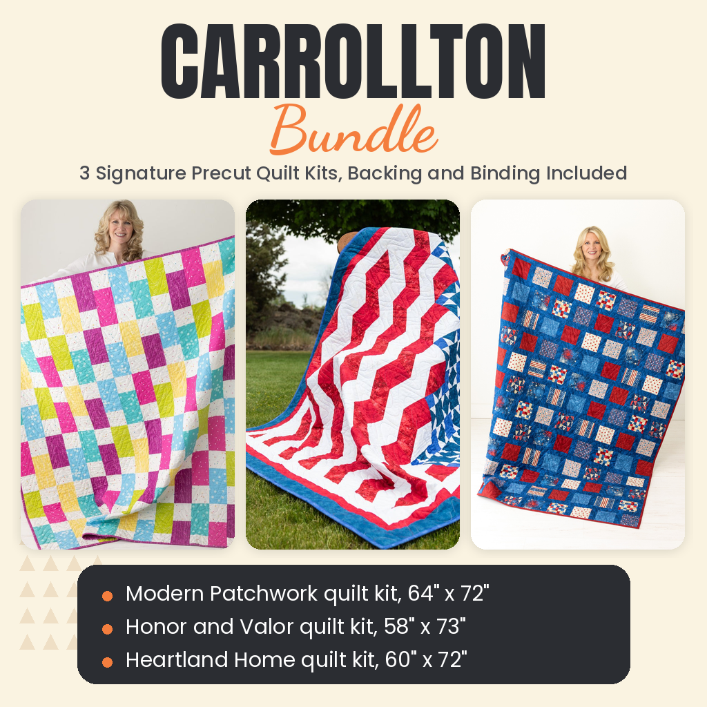 Carrollton Bundle - Modern Patchwork, Honor and Valor and Heartland Home quilts - photo 1 of 17 - The Fabric Hut