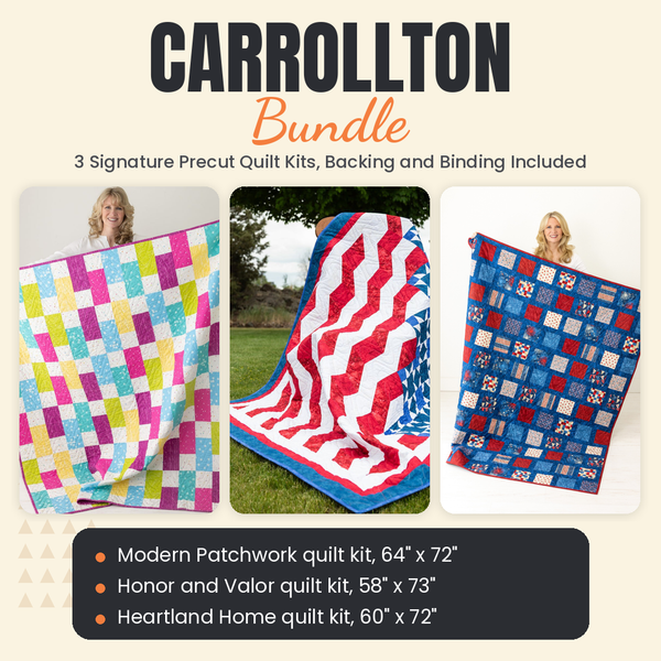 Carrollton Bundle - Modern Patchwork, Honor and Valor and Heartland Home quilts - photo 1 of 17 - The Fabric Hut