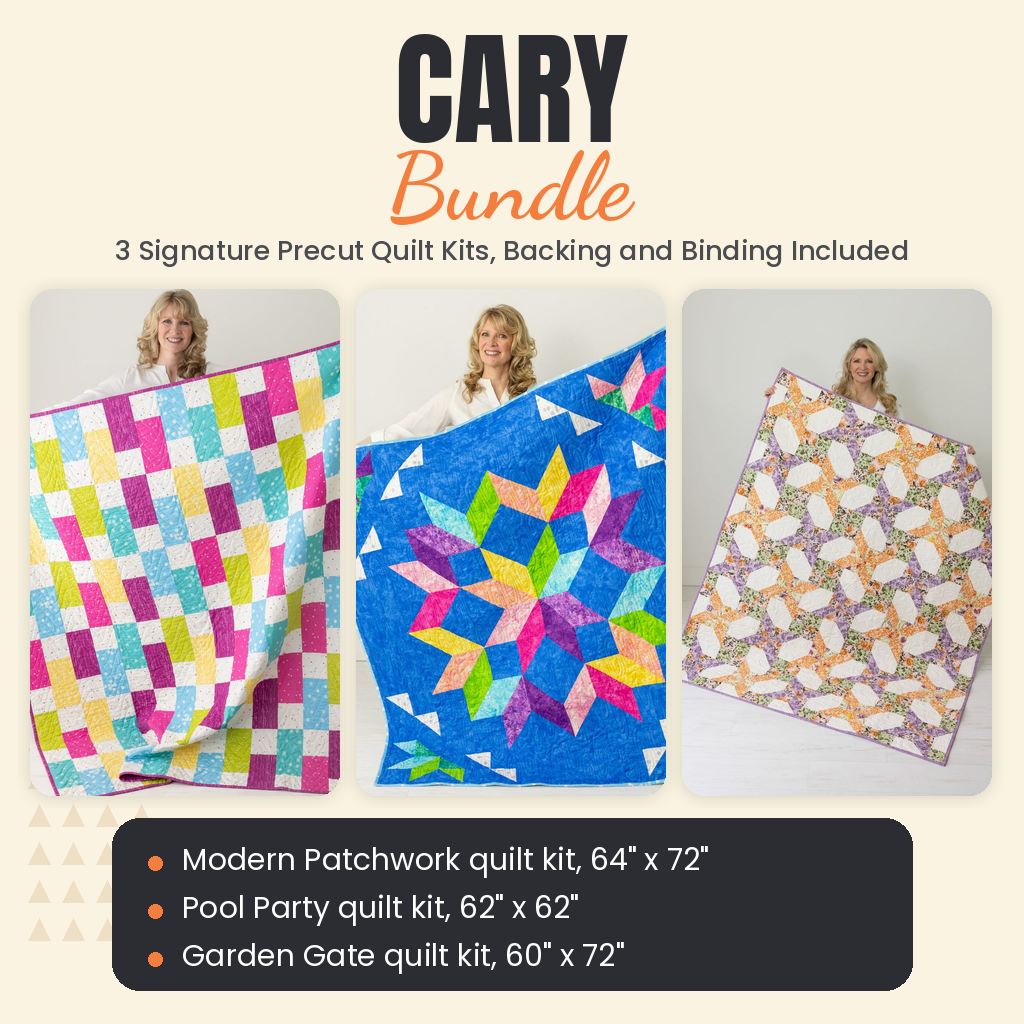 Cary Bundle - Modern Patchwork, Pool Party and Garden Gate quilts - photo 1 of 19 - The Fabric Hut