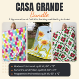 Casa Grande Bundle - Modern Patchwork, Sunshine and Pollen and Peppermint Poinsettias quilts - photo 1 of 19 - The Fabric Hut